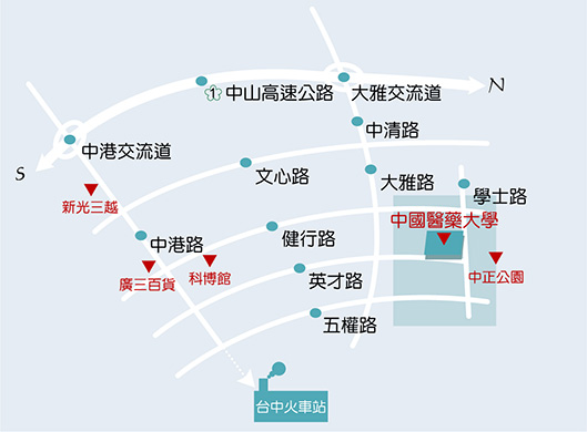 學士校區交通地圖